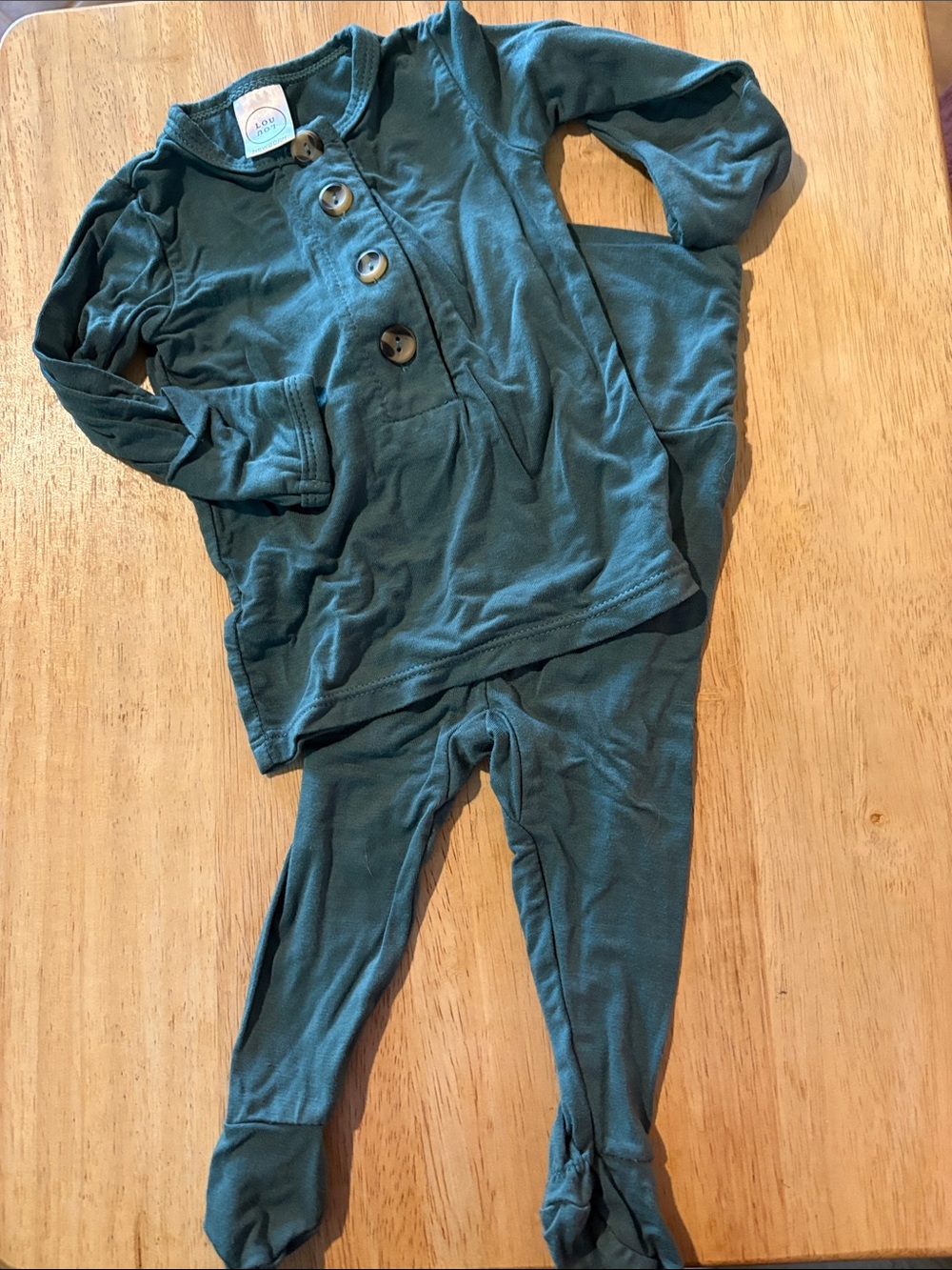 2 piece footed Lou Lou size newborn